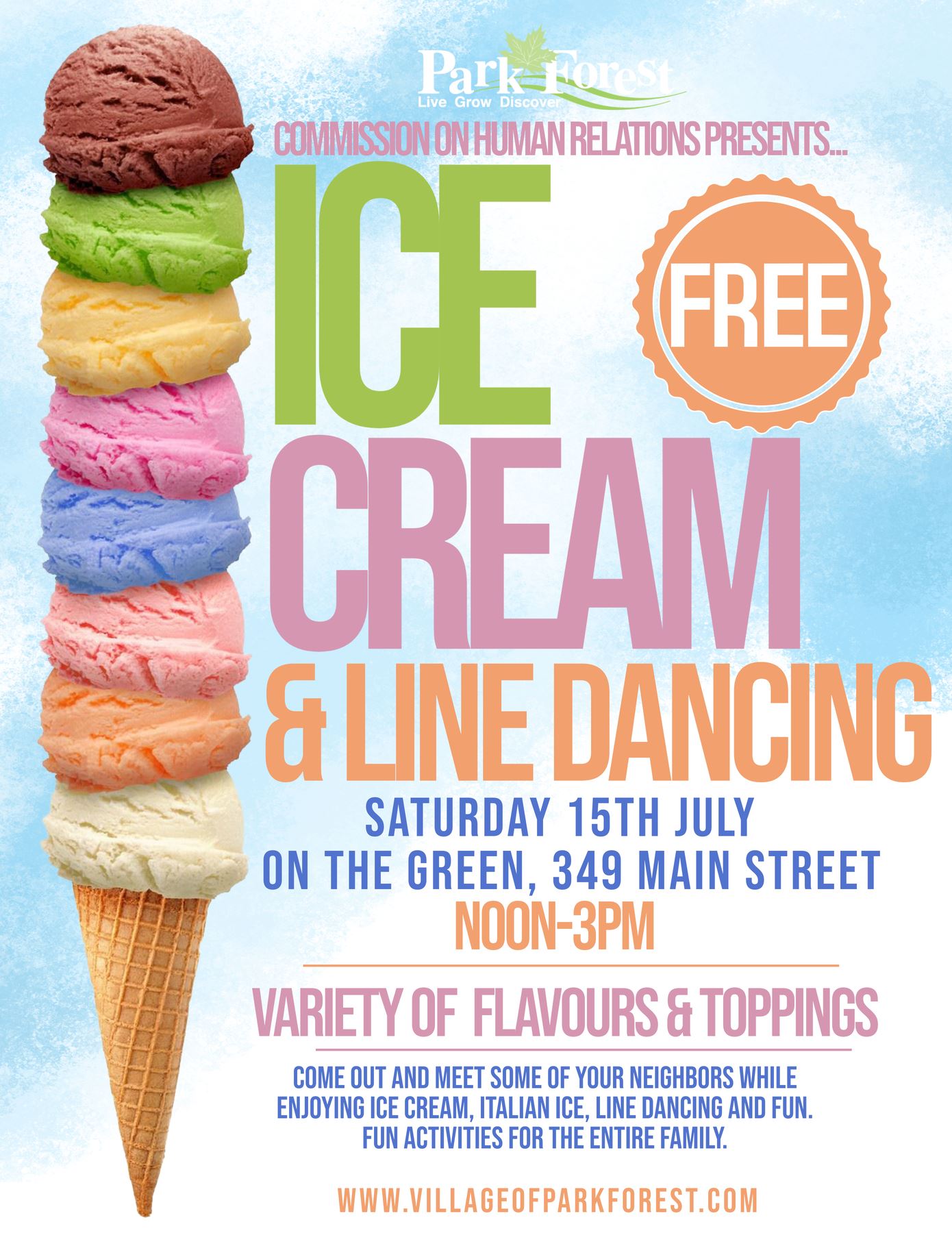 Ice Cream Social and Line Dancing 