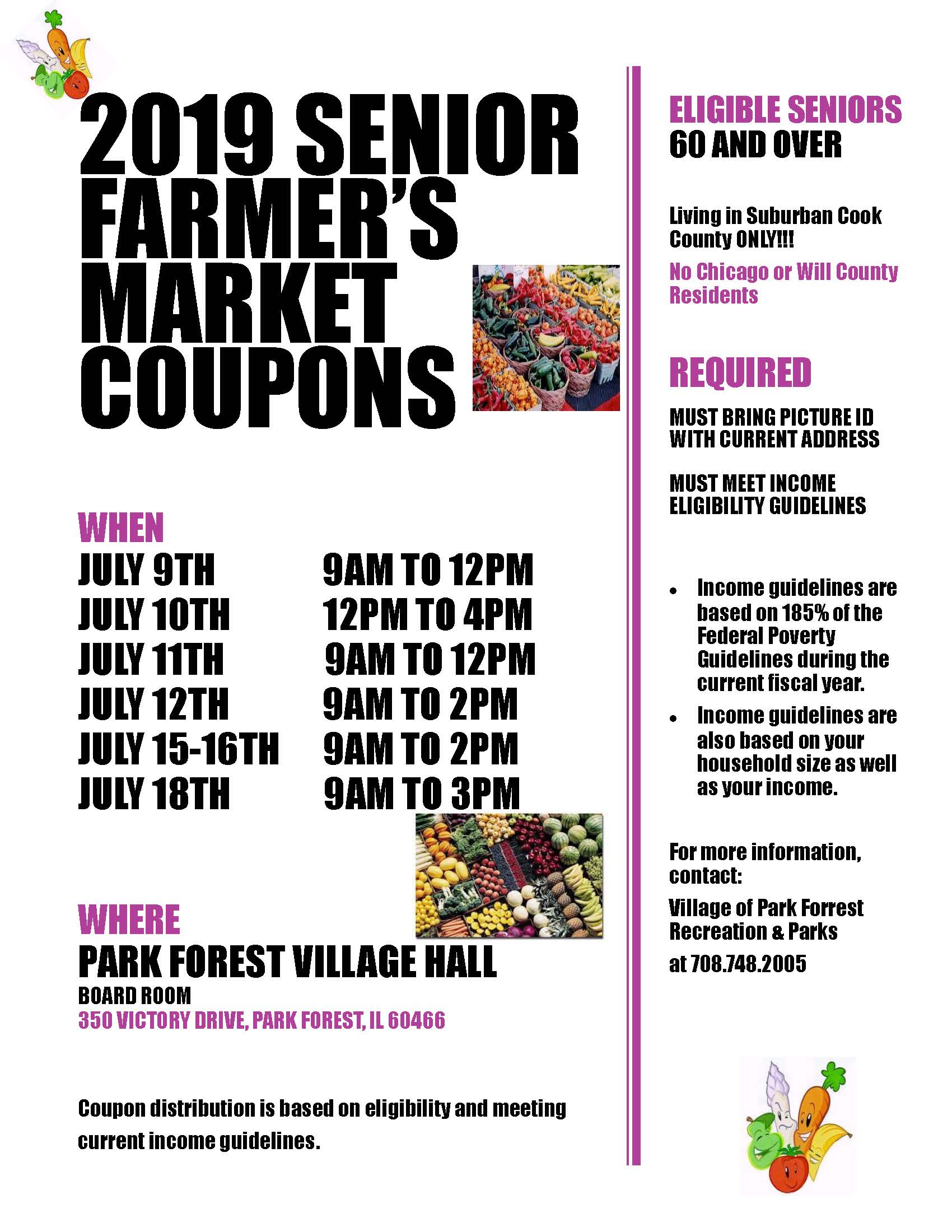 2019 Senior Coupons Flyer