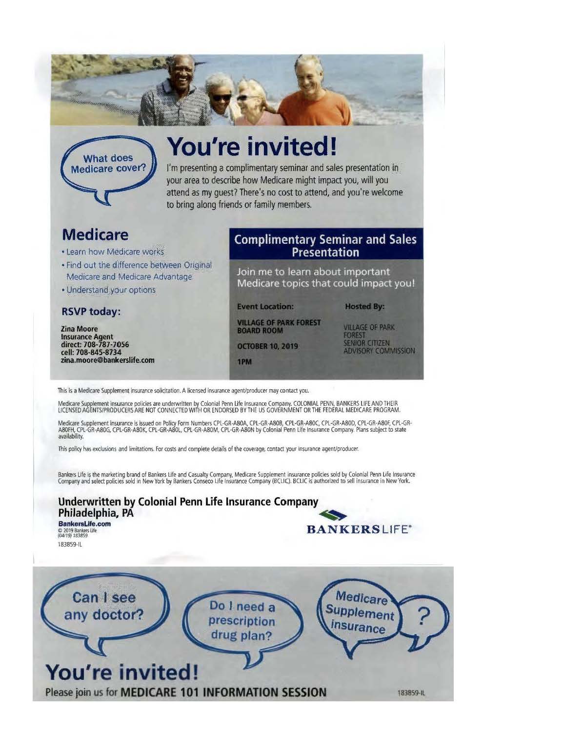 Medicare Seminar10_10_19 Flyer