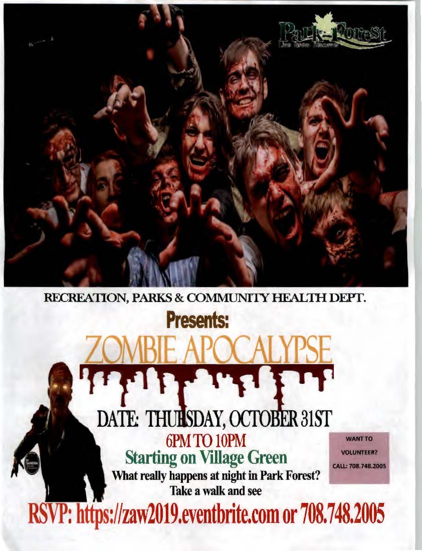2019 Zombie Apocalypse Flyer