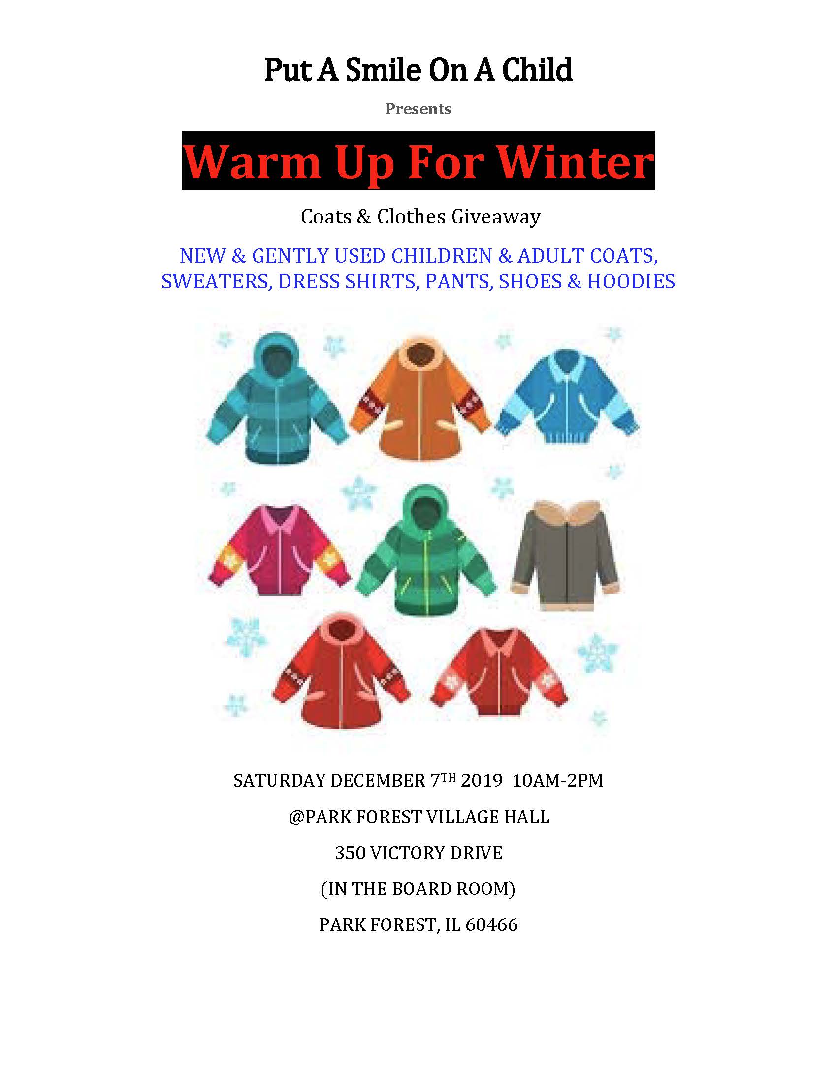 Warm Up for Winter 12_7_19 Flyer
