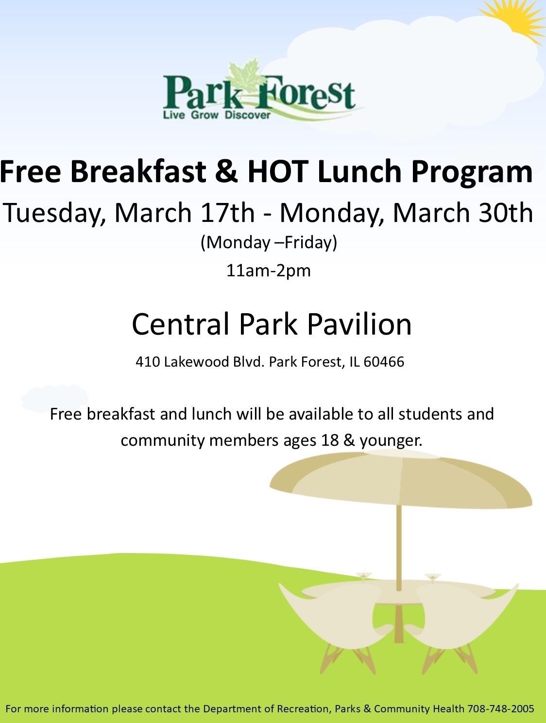 Free Breakfast and Hot Lunch Program